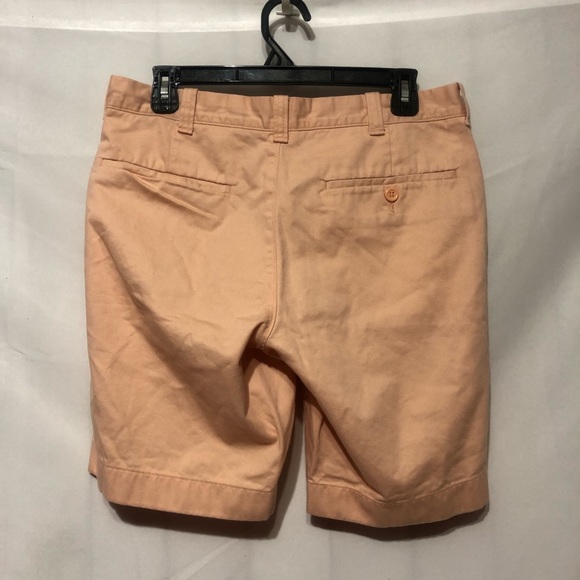J. Crew Gramercy Shorts Mens 30 Peach Flat Front Khaki - Picture 2 of 4